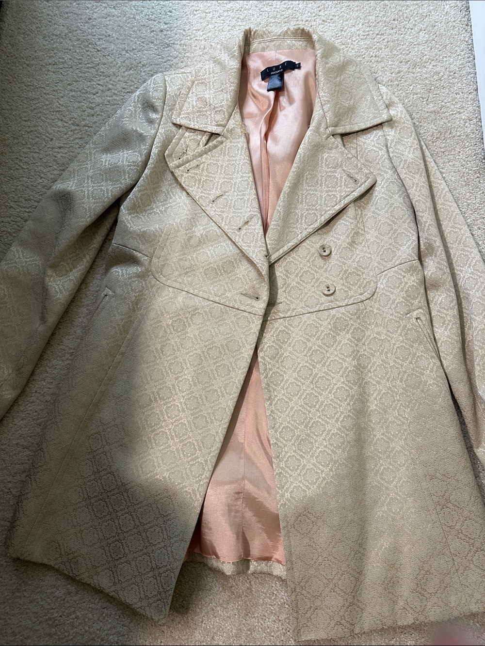 Luxe by Arden B vintage double breasted car coat